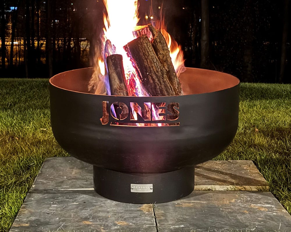 Personalized Elliptical Fire Pit