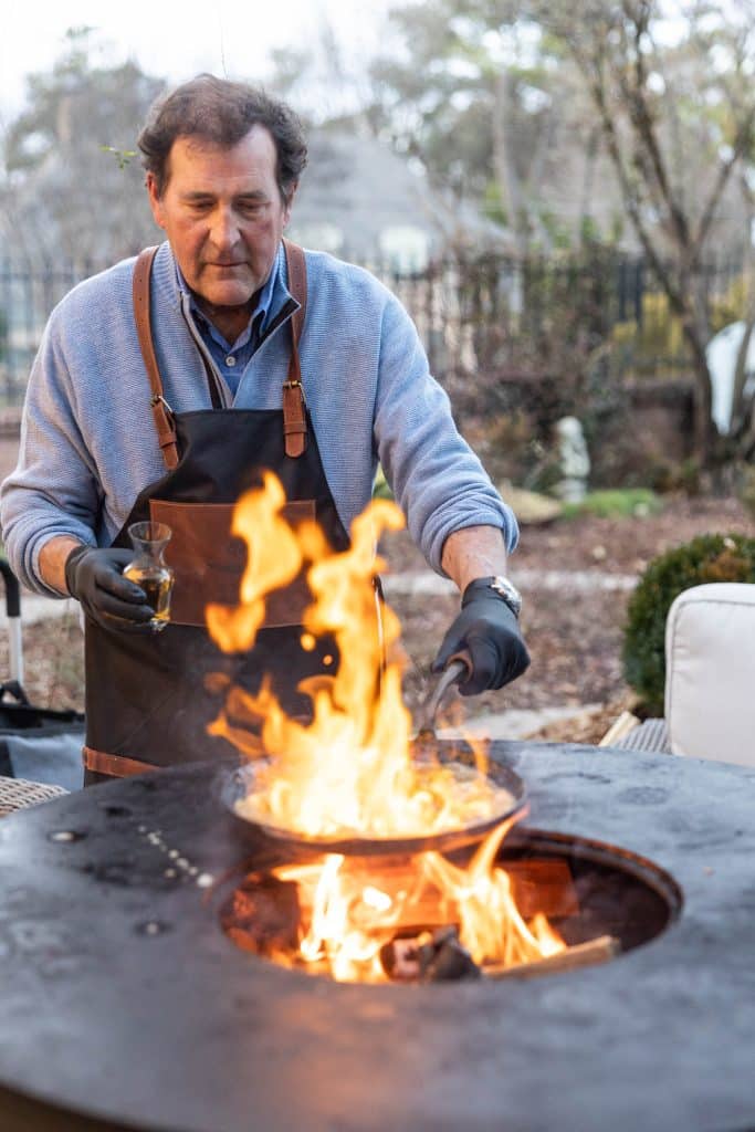 Bananas Foster Over The Fire Pit Grill - Seasons Fire Pits